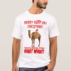 Feliz camiseta del camello del navidad del día de