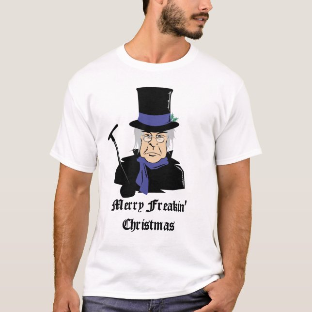Feliz camiseta del navidad de Freakin (Anverso)