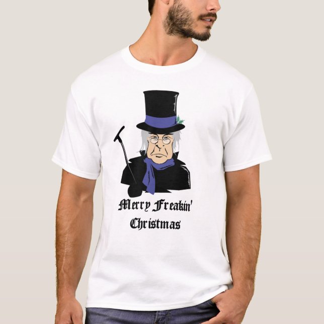 Feliz camiseta del navidad de Freakin (Anverso)