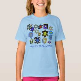FELIZ CAMISETAS DE CHICAS CHANUKAH - JUDAICA