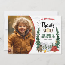 Feliz Camper Tarjeta de agradecimiento