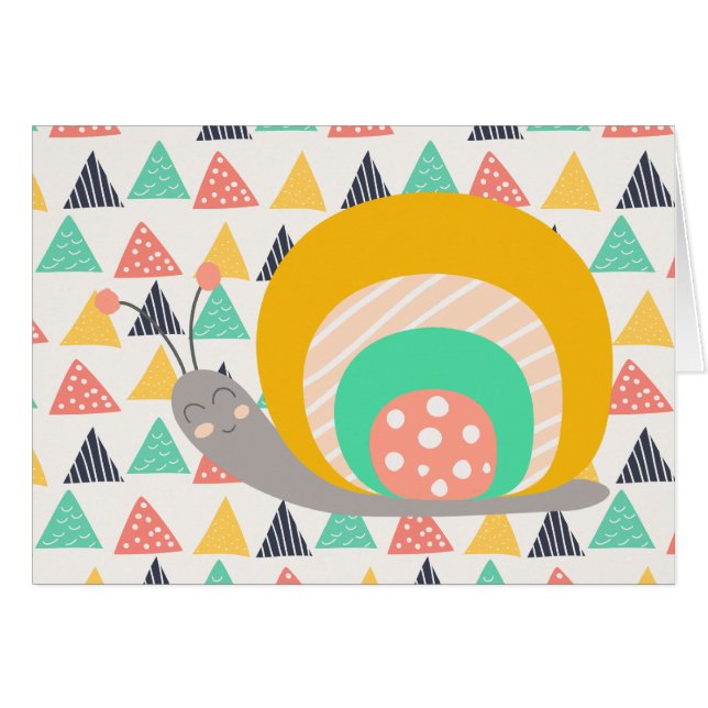 Feliz caracol en Triángulos (Anverso (Horizontal))