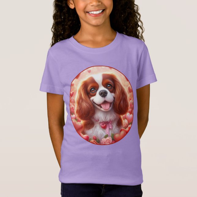 Felíz Cavalier Camiseta Corazón Camiseta Hershey P (Anverso)