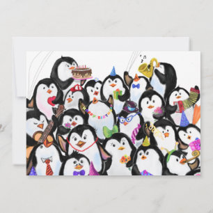 Feliz celebración del Fiesta de los Pingüinos de l