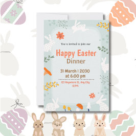 Feliz Cena de Pascua, linda invitación