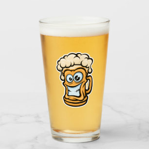 Feliz Cerveza Mug, Ilustracion divertido
