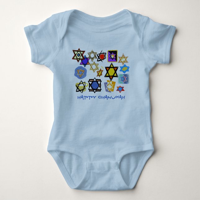 FELIZ CHANUKAH BABY JERSEY BODYSUIT (Anverso)