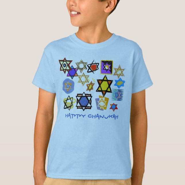 FELIZ CHANUKAH NIÑOS CAMISETAS Y HOODIAS - JUDAICA (Anverso)