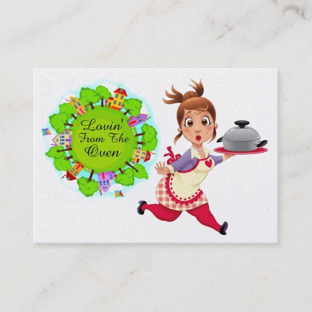 Feliz Chef-Caterer-Mom-De Tu Tarjeta De Cocina (Anverso)