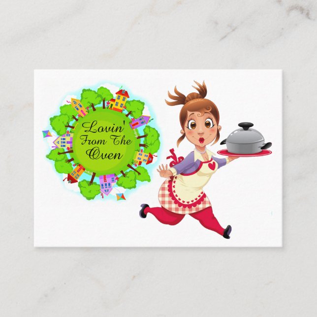 Feliz Chef-Caterer-Mom-De Tu Tarjeta De Cocina (Anverso)