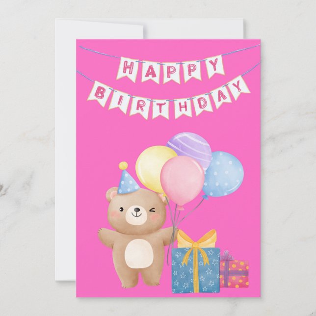 Feliz chica de cumpleaños (Anverso)