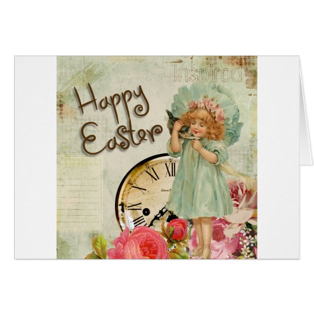 feliz chica de Pascua (Anverso (Horizontal))