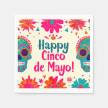 ¡Feliz Cinco de Mayo! Servilleta de papel