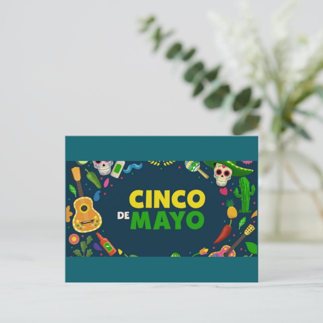 Feliz Cinco de Mayo! Tarjeta de Felicitación (Anverso de pie)