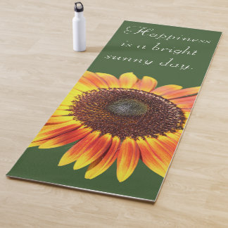 Feliz Cita de girasol Yoga Mat