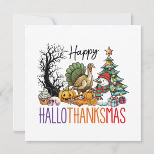 Feliz Clipart de Hallothanksmas