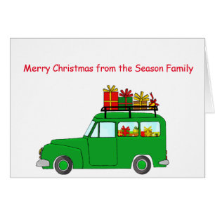 Feliz coche navideño