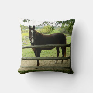 Feliz Cojín decorativo de caballos