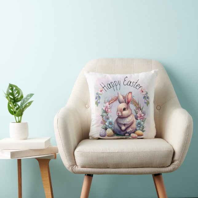 Feliz Cojín decorativo de Pascua (Silla)
