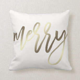 Feliz Cojín decorativo del día de fiesta del oro