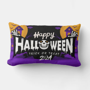 Feliz Cojín decorativo Lumbar de Halloween 2024
