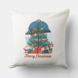 Feliz Cojín decorativo navideño: Nuevo modelo fest