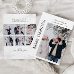Feliz Collage de fotos de Navidad<br><div class="desc">Esta tarjeta navideña de Collage de fotos navideño es la muestra perfecta de su sesión fotográfica familiar esta temporada navideña. Comparte los deseos de tus Navidades y hasta 7 fotos de tu familia con la tarjeta de navidades de collage de fotos.</div>
