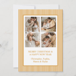Feliz Collage de fotos de Navidad Gold