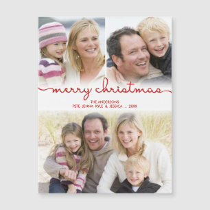 Feliz Collage de fotos de Navidad Leído Frosty