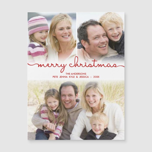 Feliz Collage de fotos de Navidad Leído Frosty (Anverso)