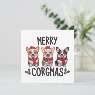 Feliz Corgmas Santa Sombrero Navidad Corgi Perro M