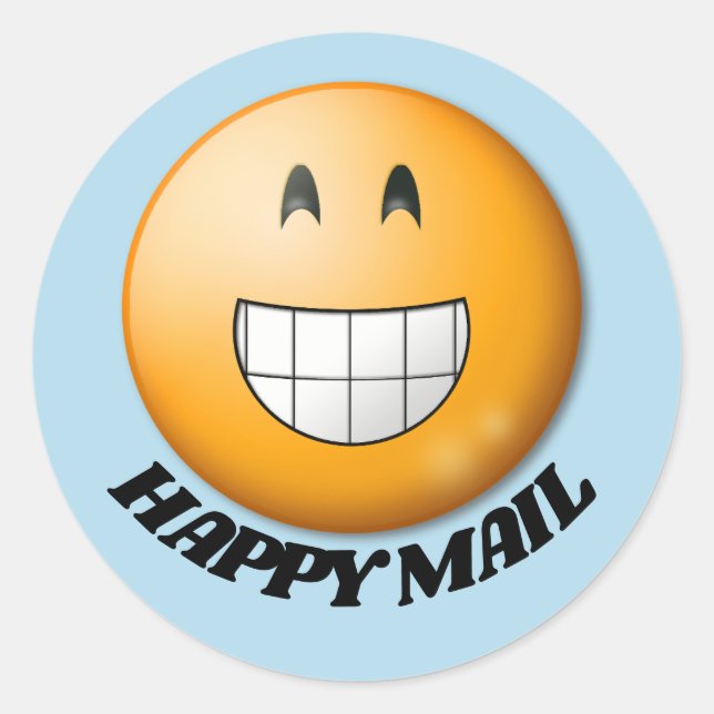 FELIZ CORREO SMILE Pegatinas (Anverso)