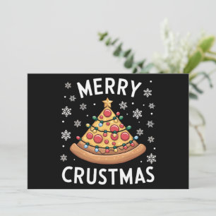 Feliz Crustmas Pizza Navidad Árbol Regalos de Navi