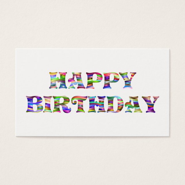 Feliz cumpleaños (Frente)