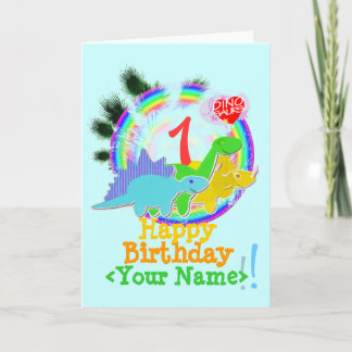 Feliz cumpleaños 1 año, su tarjeta conocida de
