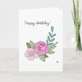 Feliz cumpleaños 1 tarjeta