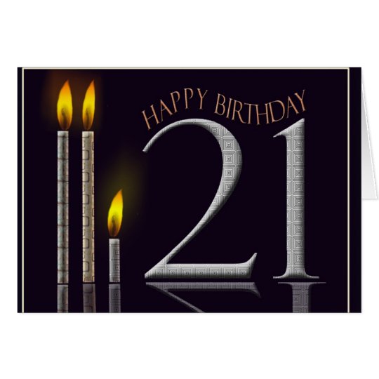 ¡Feliz cumpleaños 21! Tarjeta