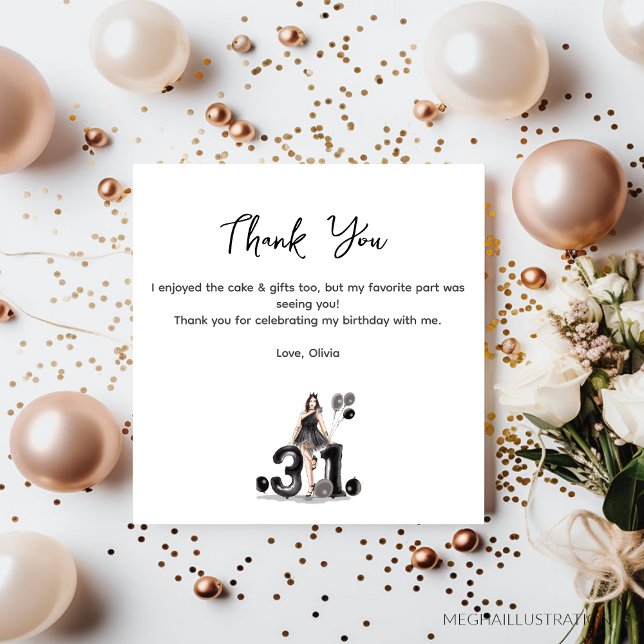 feliz cumpleaños 31, tarjeta de agradecimiento (Subido por el creador)