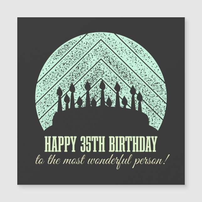 Feliz cumpleaños 35 a la persona más maravillosa (Anverso)