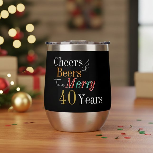 Feliz Cumpleaños 40 Cervezas Navideñas Fiesta (Subido por el creador)