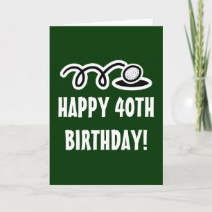 Feliz cumpleaños 40 - Tarjeta de saludo para los g