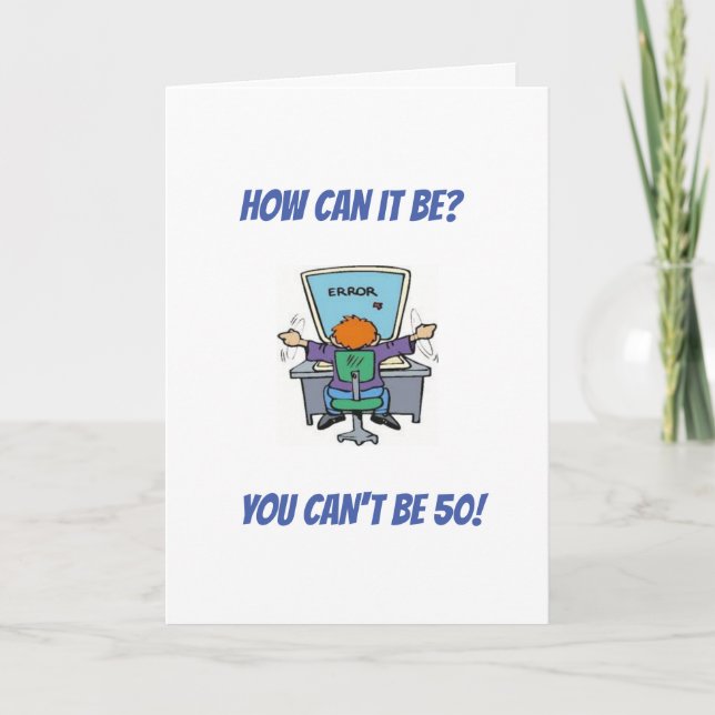 **FELIZ CUMPLEAÑOS 50** TARJETA (Anverso)