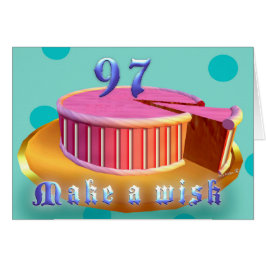 Feliz cumpleaños 97 Estaciones de pasteles rosados