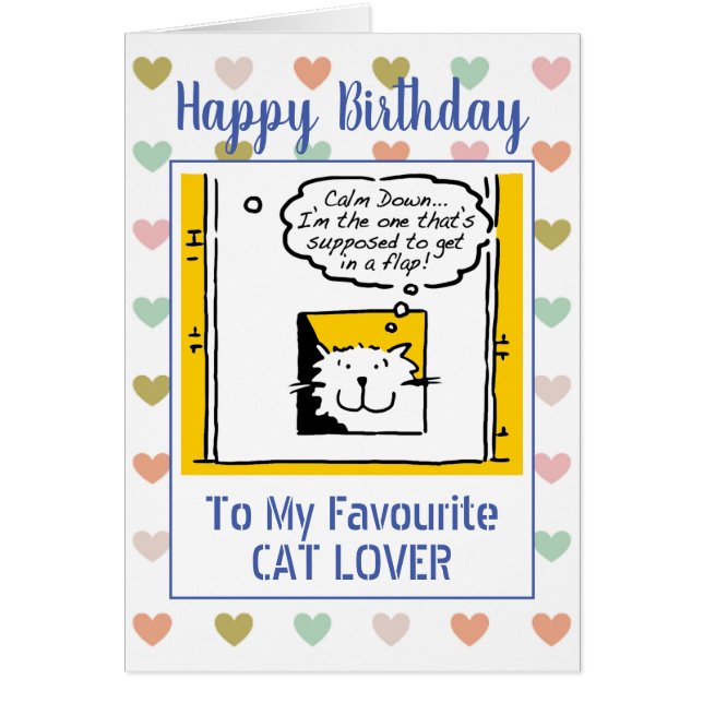 Feliz cumpleaños a Cat Lover (Frente)