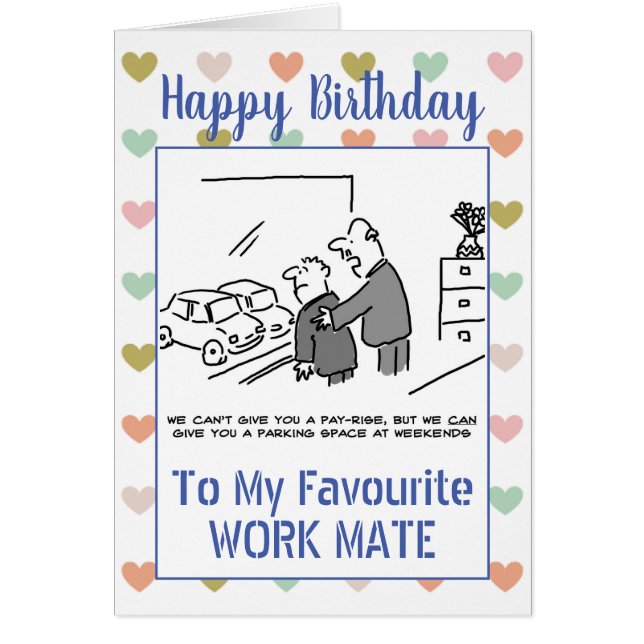 Feliz cumpleaños a la casa de trabajo (Frente)