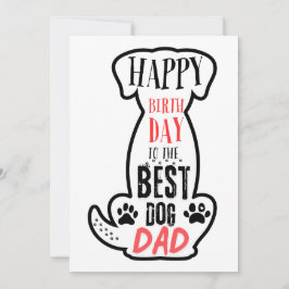 Feliz Cumpleaños A La Mejor Tarjeta De Papá Perro