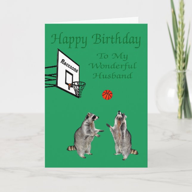 Feliz Cumpleaños A La Tarjeta De Saludo Del Marido (Anverso)