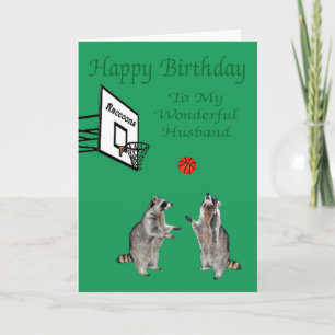 Feliz Cumpleaños A La Tarjeta De Saludo Del Marido