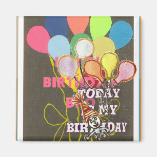 Feliz cumpleaños a los imanes Fridge