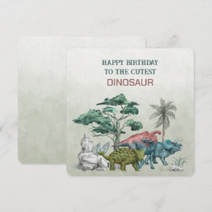 Feliz Cumpleaños A Los Más Cuidadosos DINOSAUR